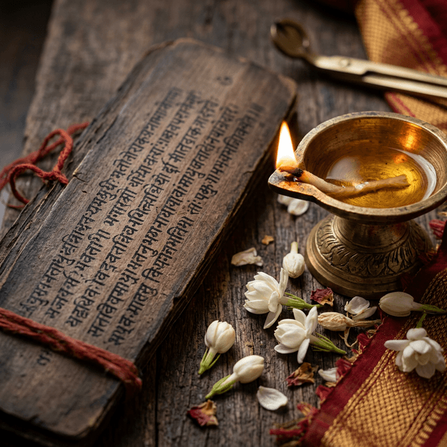 Ancient Sanskrit manuscript